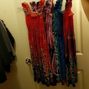 Set of 4, print sundress